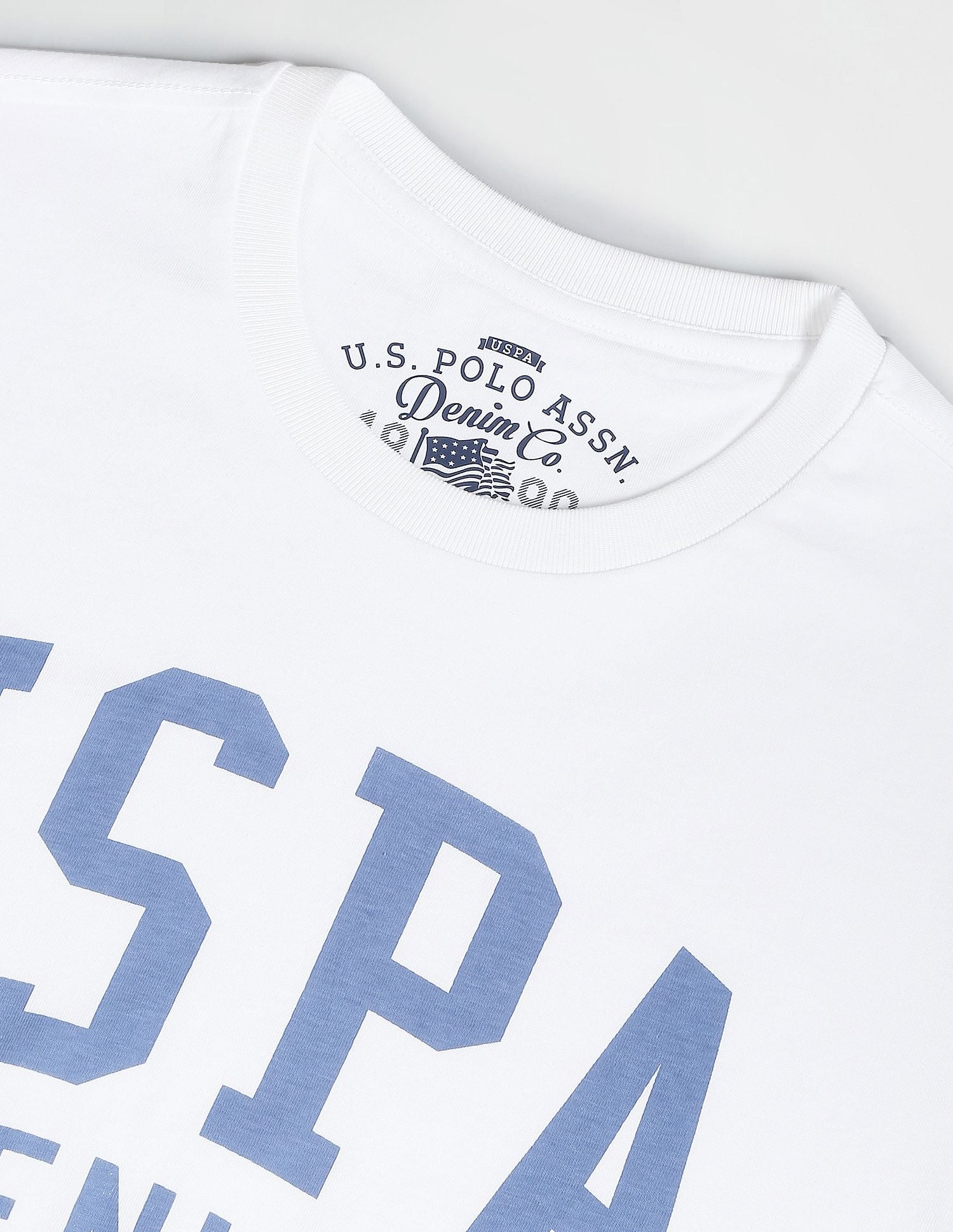 U.S. Polo Assn. Denim Co. Typographic Print Cotton T-Shirt