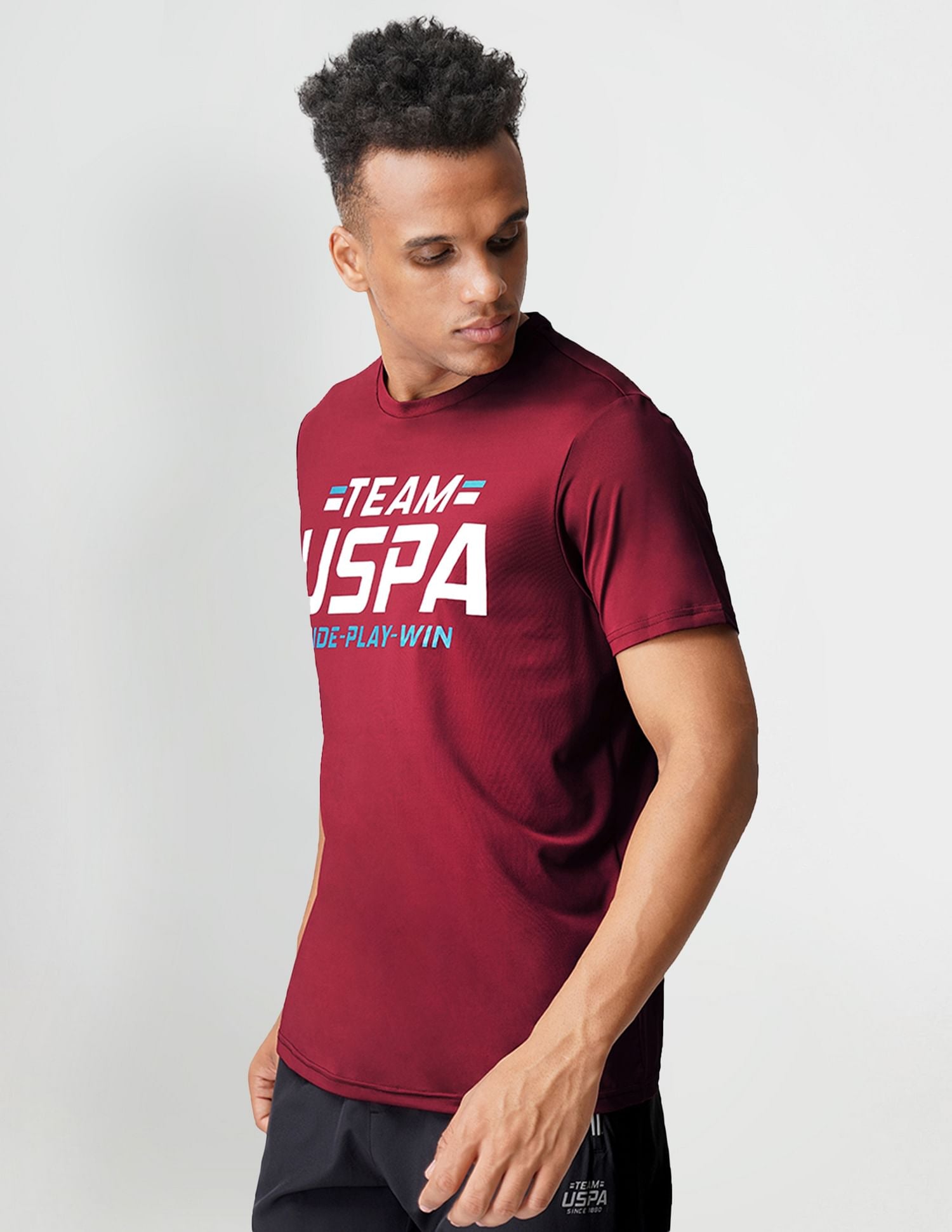 USPA Innerwear Brand Print Crew Neck I713 Lounge T-Shirt - Pack Of 1