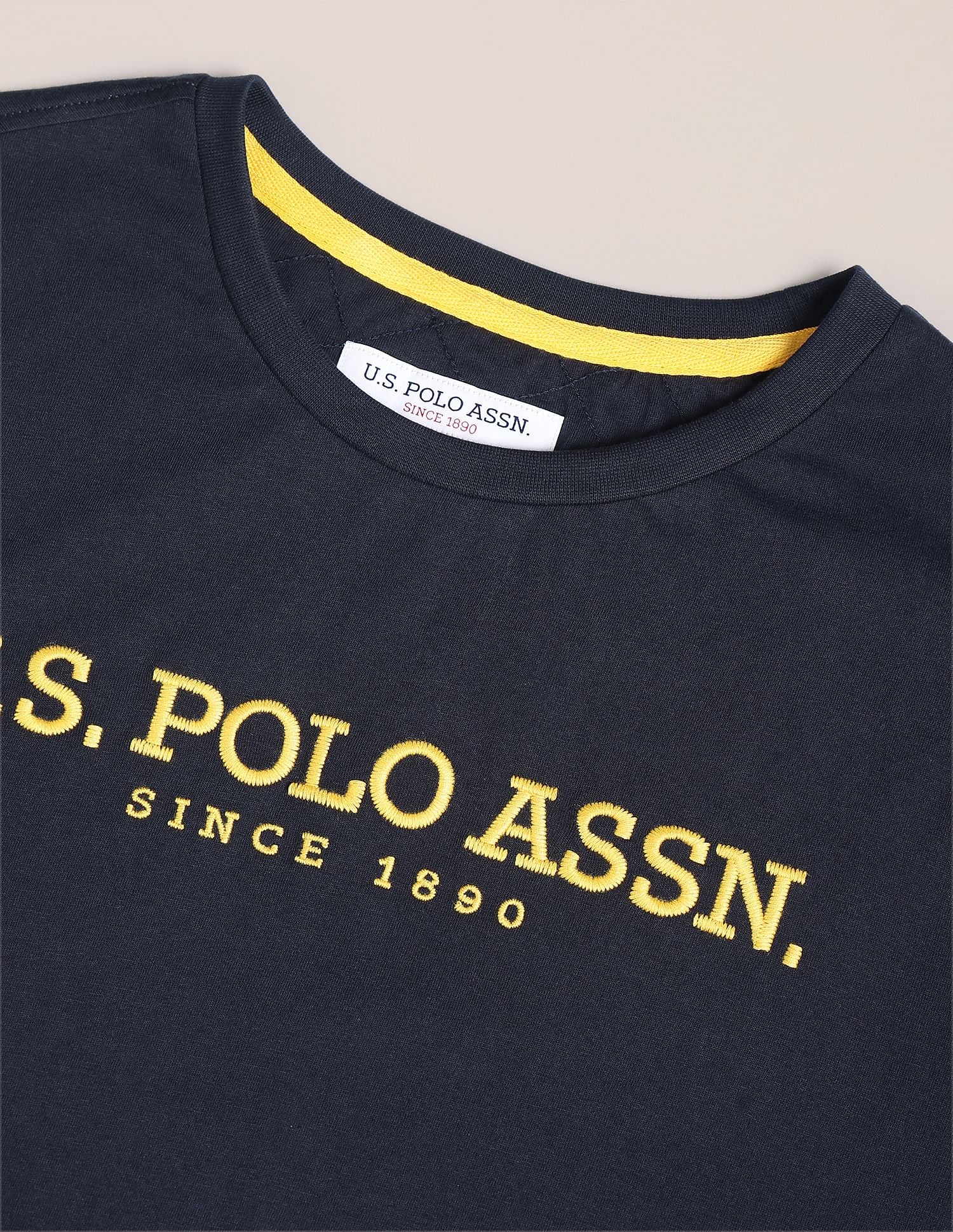 Brand Embroidered Cotton T-Shirt
