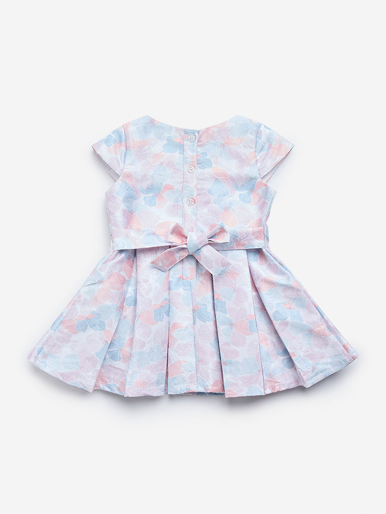 HOP Baby Multicolour Printed Party Dress