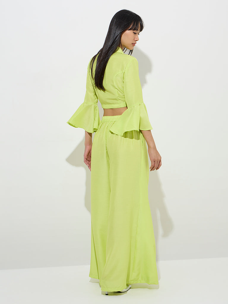 Vark Lime Overlap-Detailed Palazzos