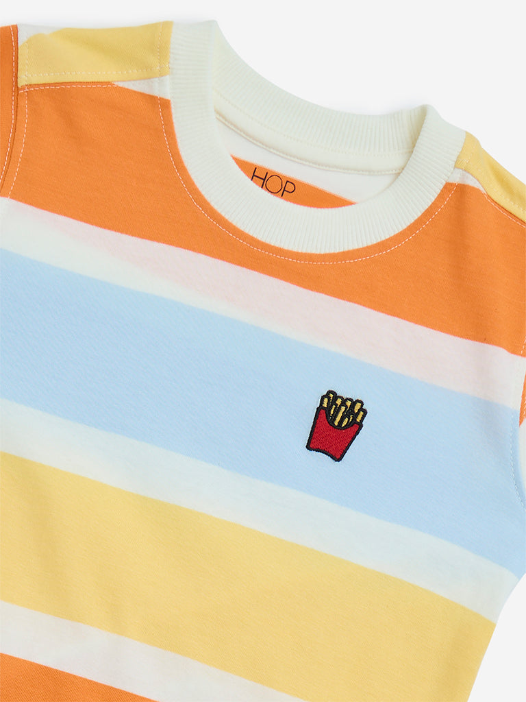 HOP Kids Multicolour Cotton T-Shirt
