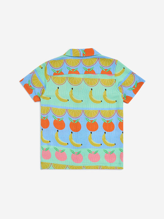 HOP Kids Multicolour Fruit Printed Shirt