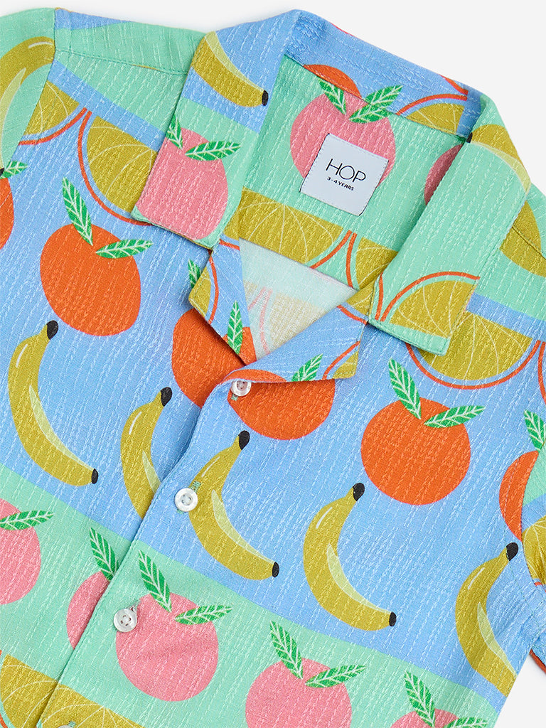 HOP Kids Multicolour Fruit Printed Shirt