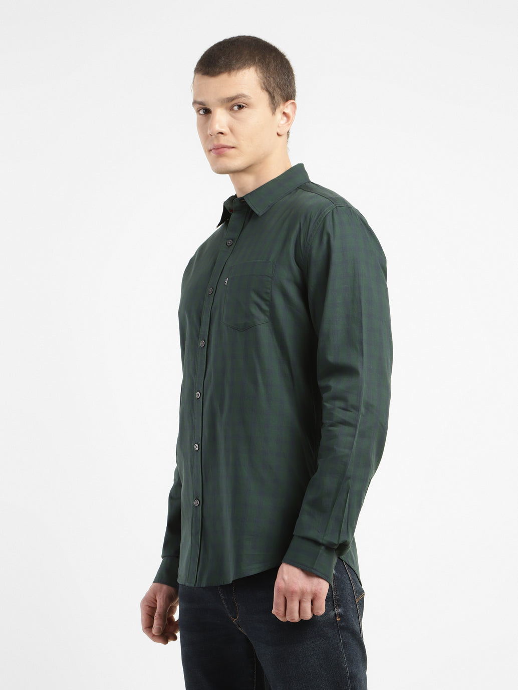 Men's Checkered Slim Fit Shirt