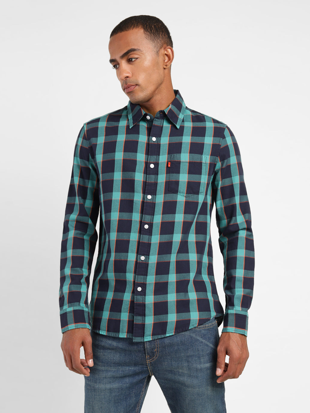 Men's Checkered Slim Fit Shirt