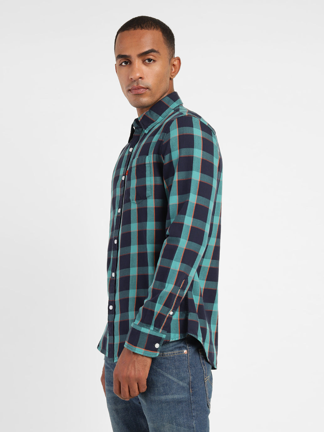 Men's Checkered Slim Fit Shirt