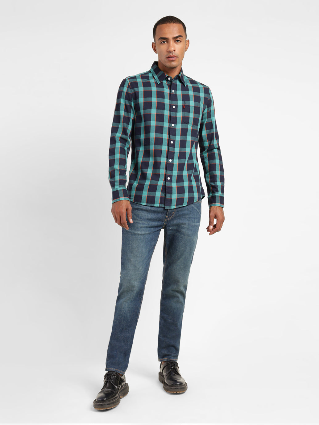 Men's Checkered Slim Fit Shirt