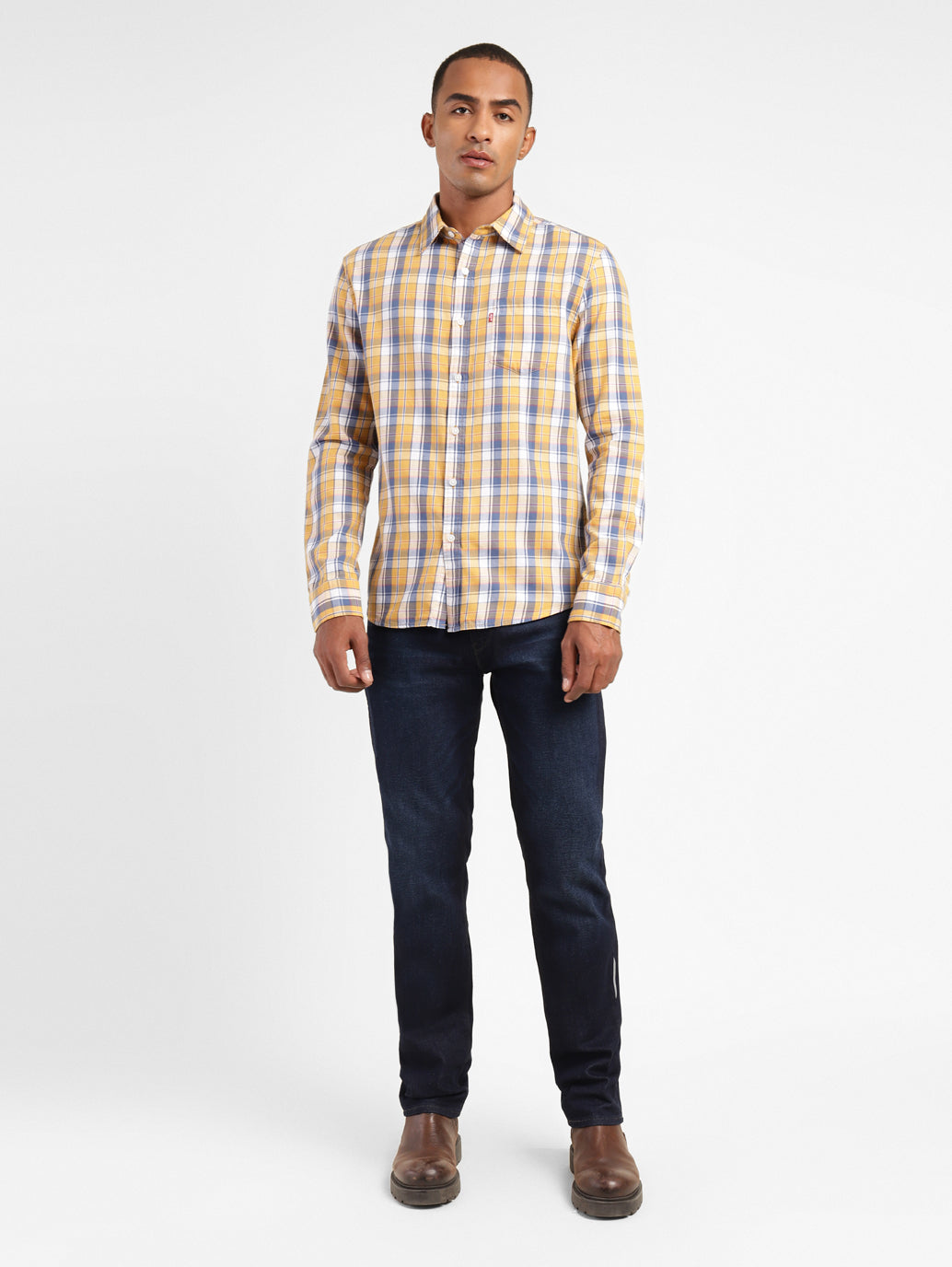 Men's Checkered Slim Fit Shirt