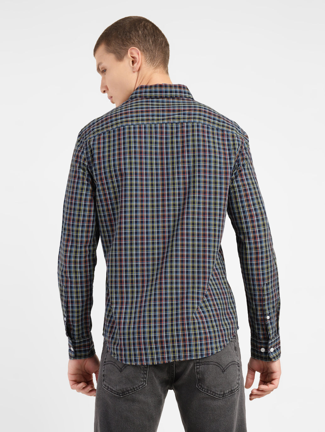 Men's Checkered Slim Fit Shirt
