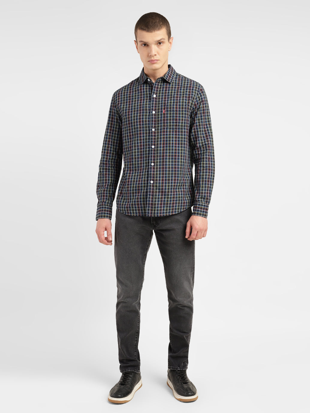 Men's Checkered Slim Fit Shirt