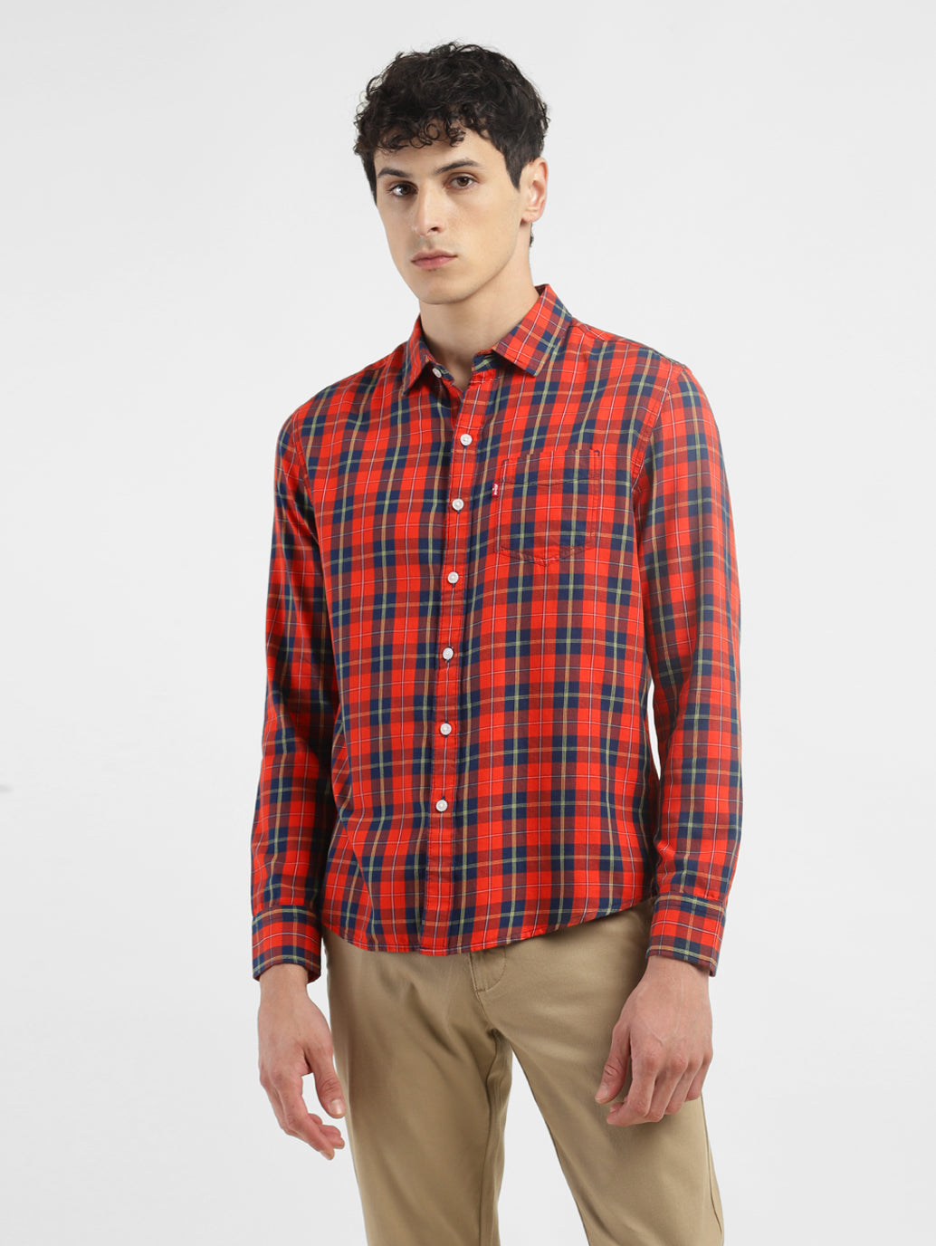 Men's Checkered Slim Fit Shirt