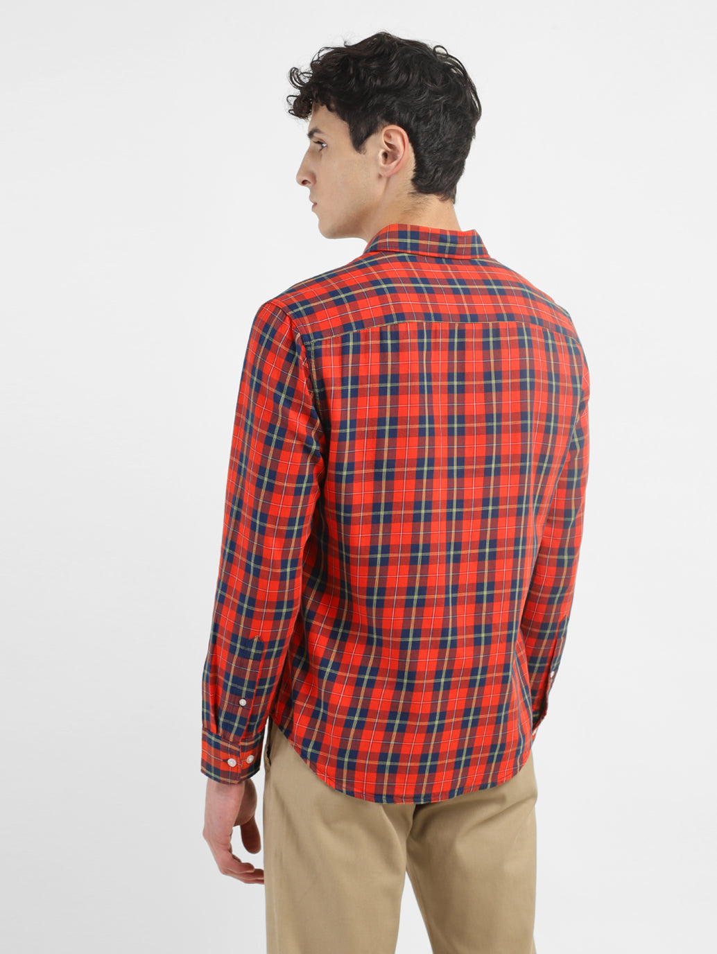 Men's Checkered Slim Fit Shirt