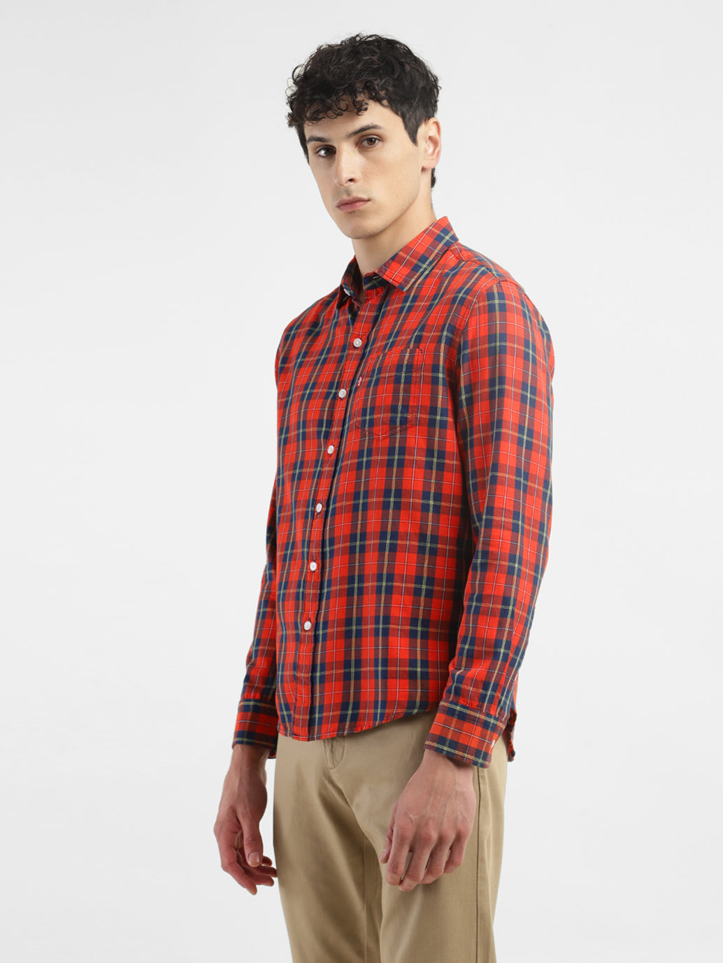Men's Checkered Slim Fit Shirt