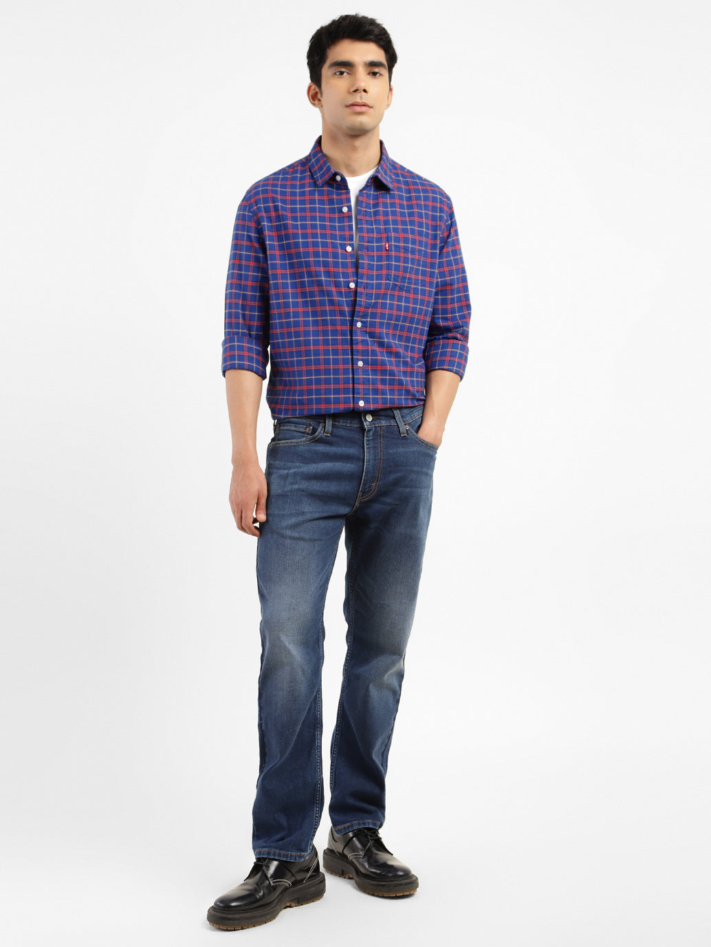 Men's Checkered Slim Fit Shirt