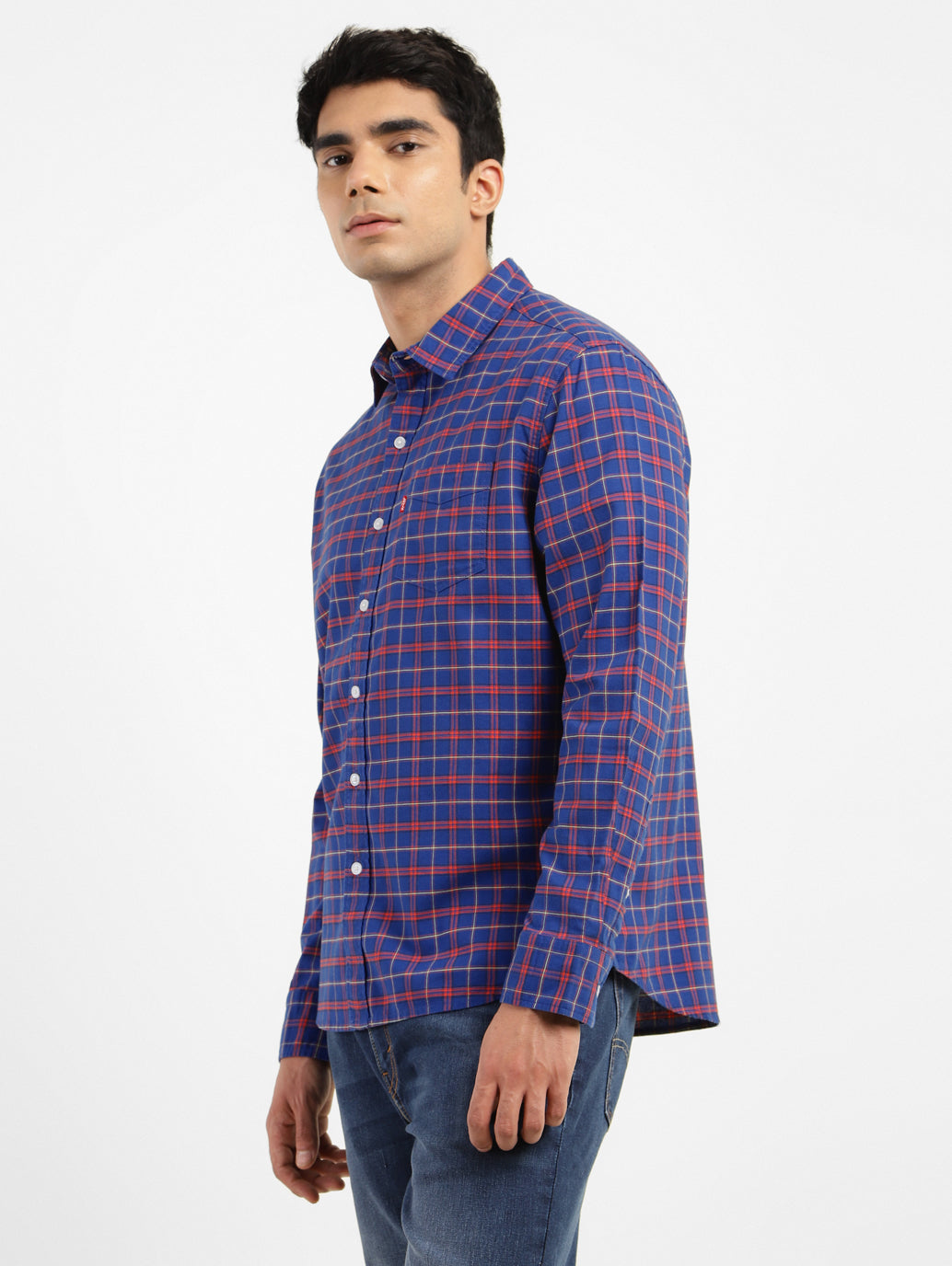 Men's Checkered Slim Fit Shirt