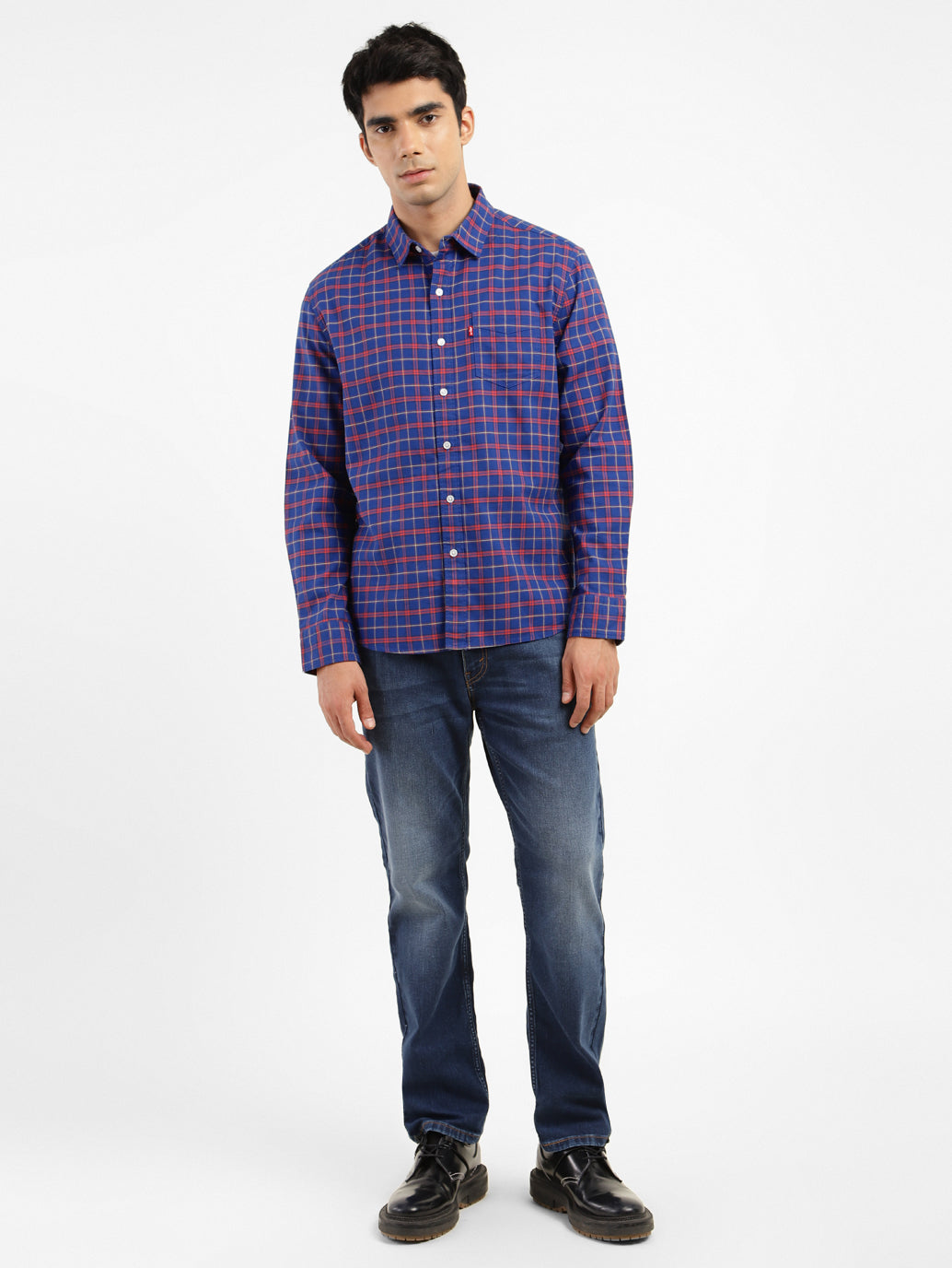 Men's Checkered Slim Fit Shirt