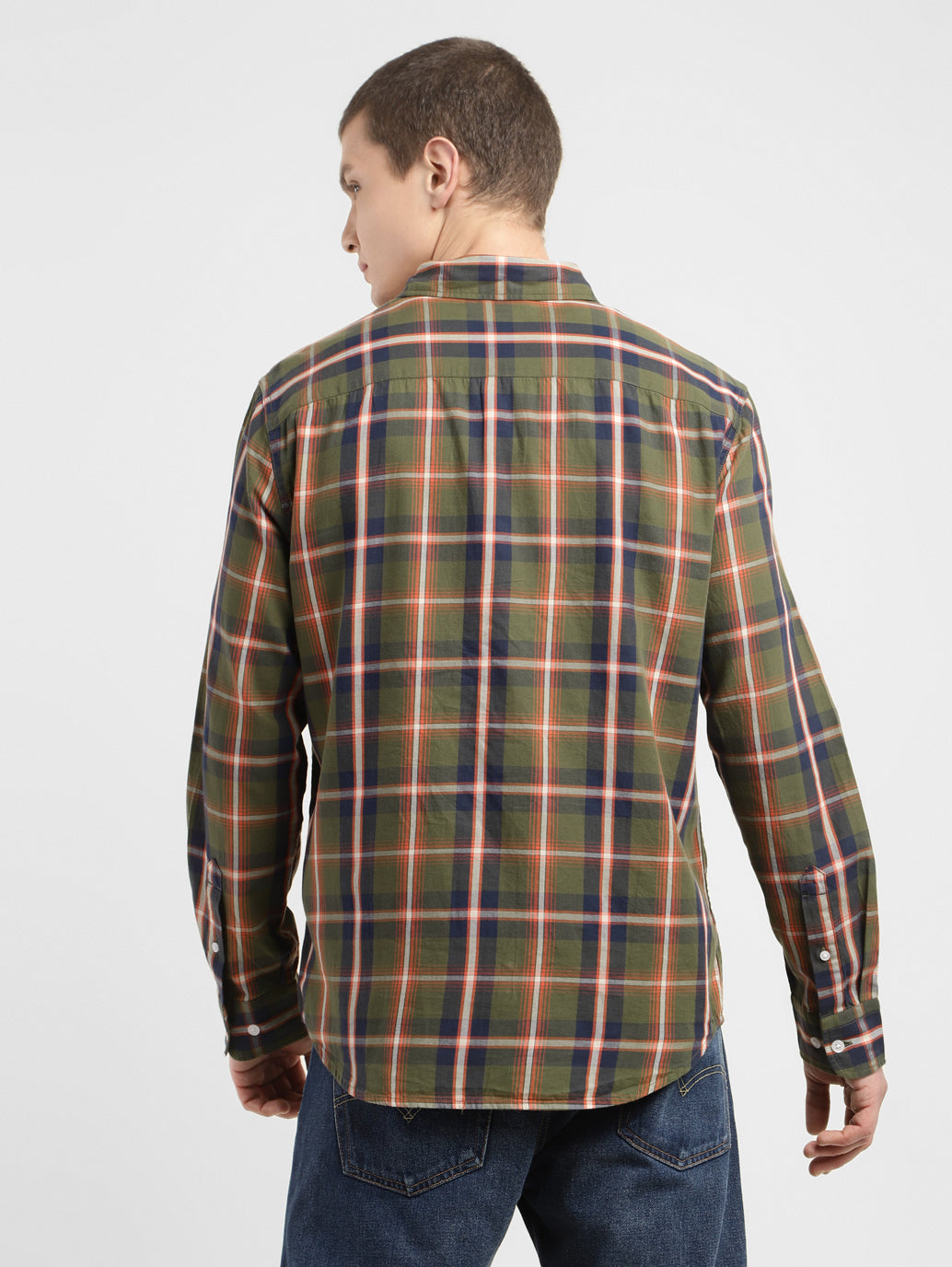 Men's Checkered Slim Fit Shirt