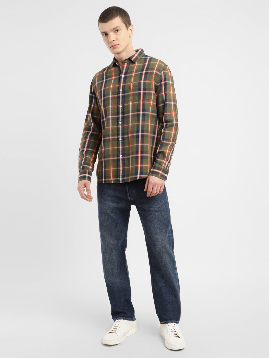 Men's Checkered Slim Fit Shirt