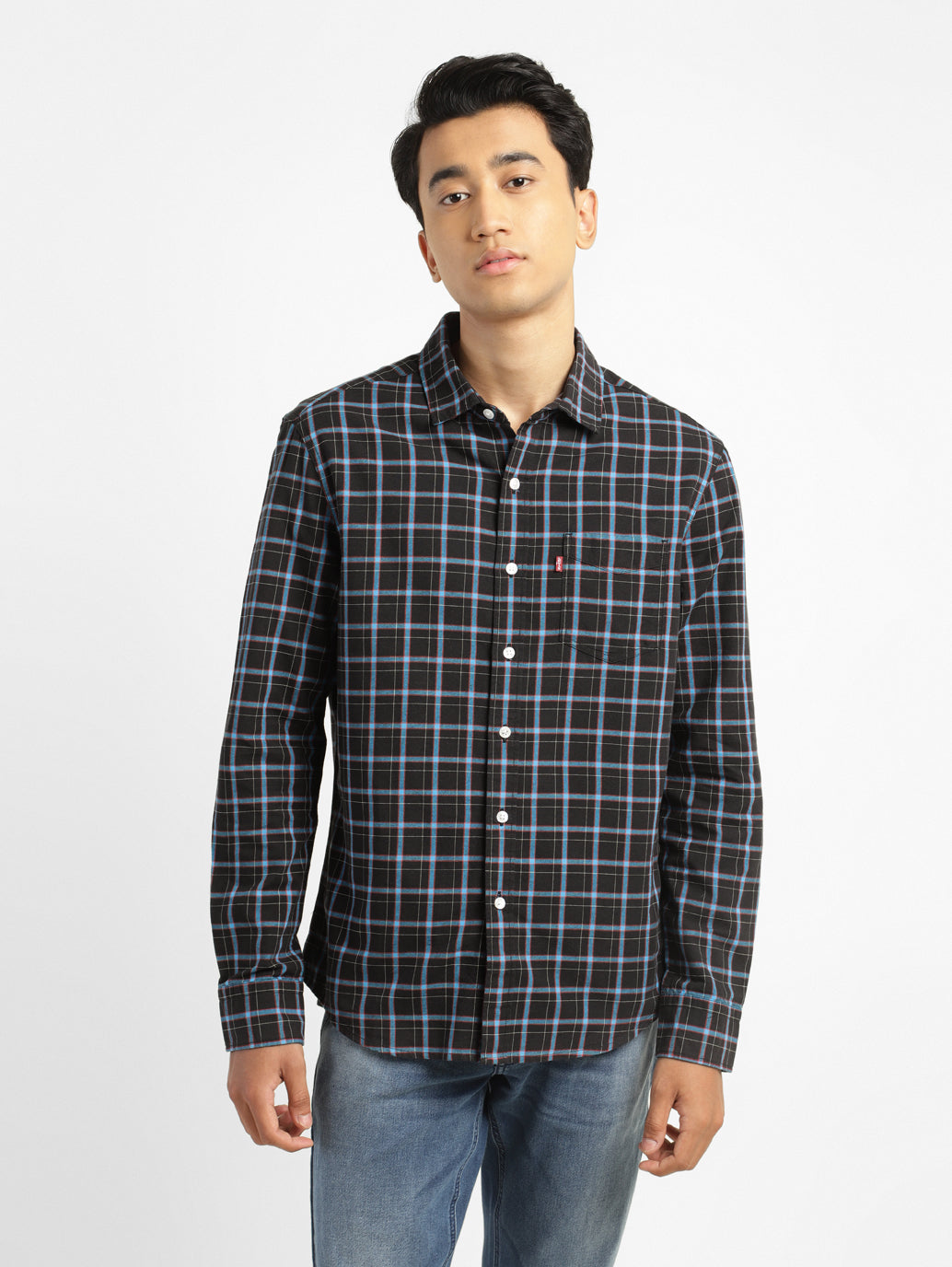 Men's Checked Slim Fit Shirt