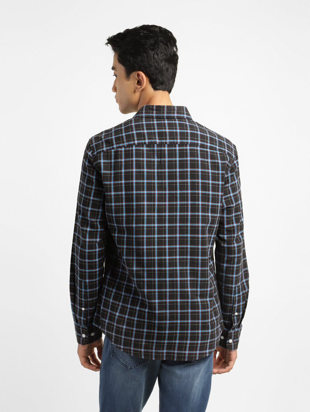 Men's Checked Slim Fit Shirt