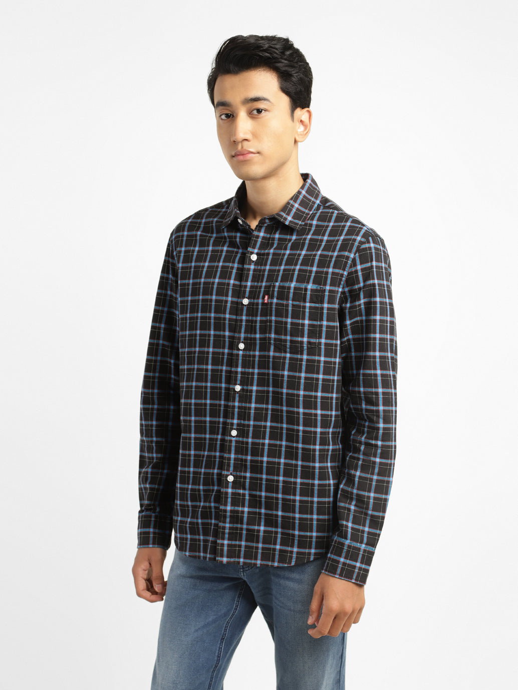 Men's Checked Slim Fit Shirt