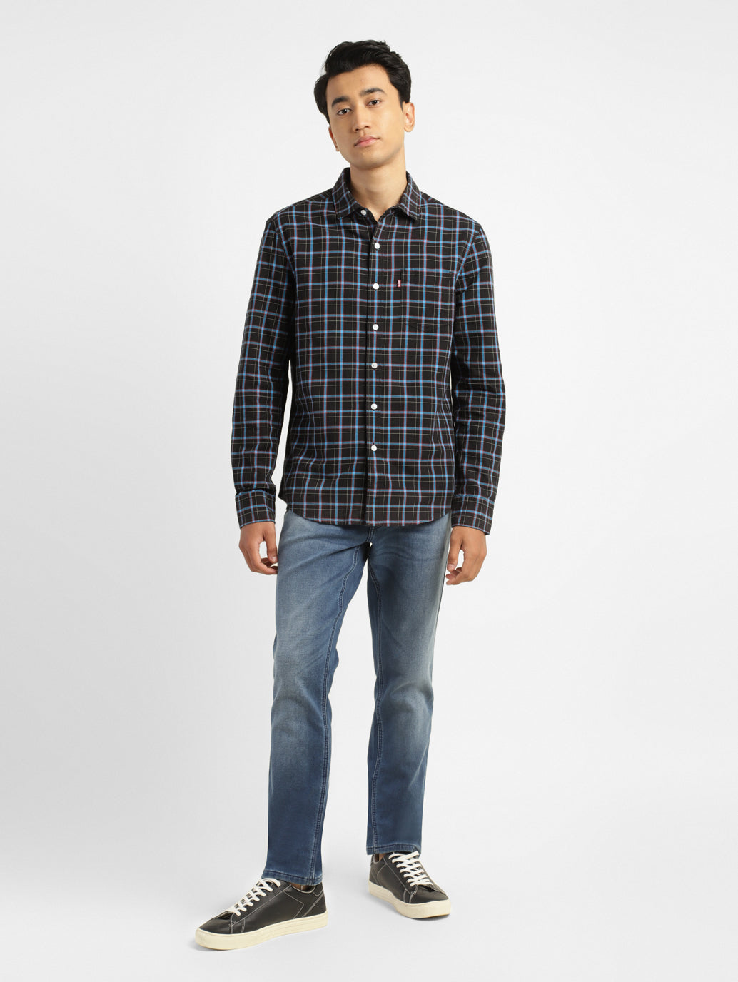Men's Checked Slim Fit Shirt