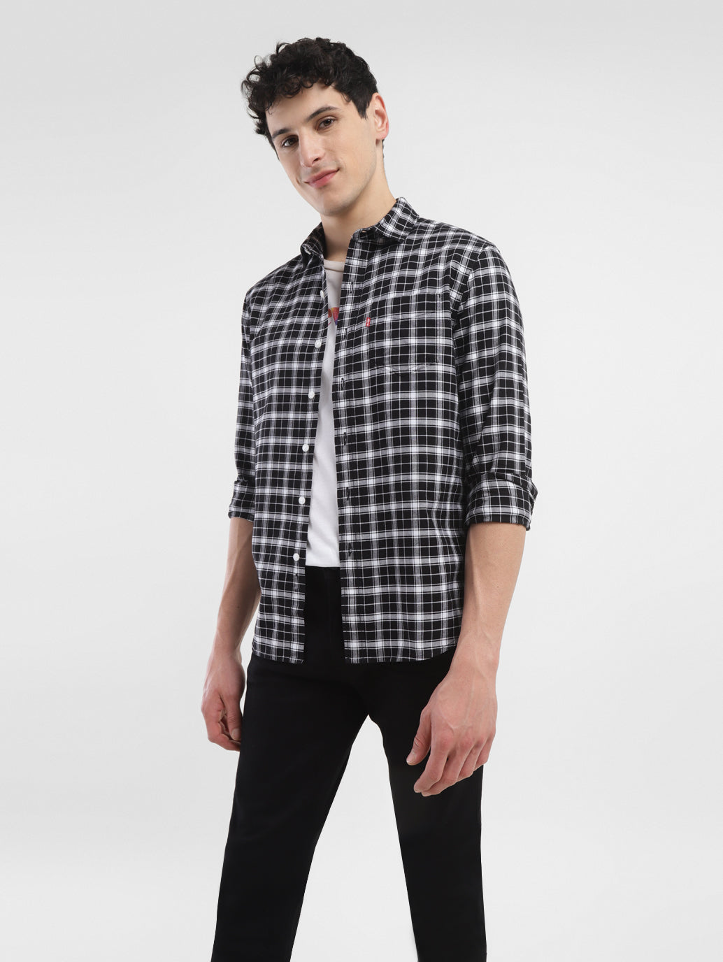 Men's Checkered Slim Fit Shirt