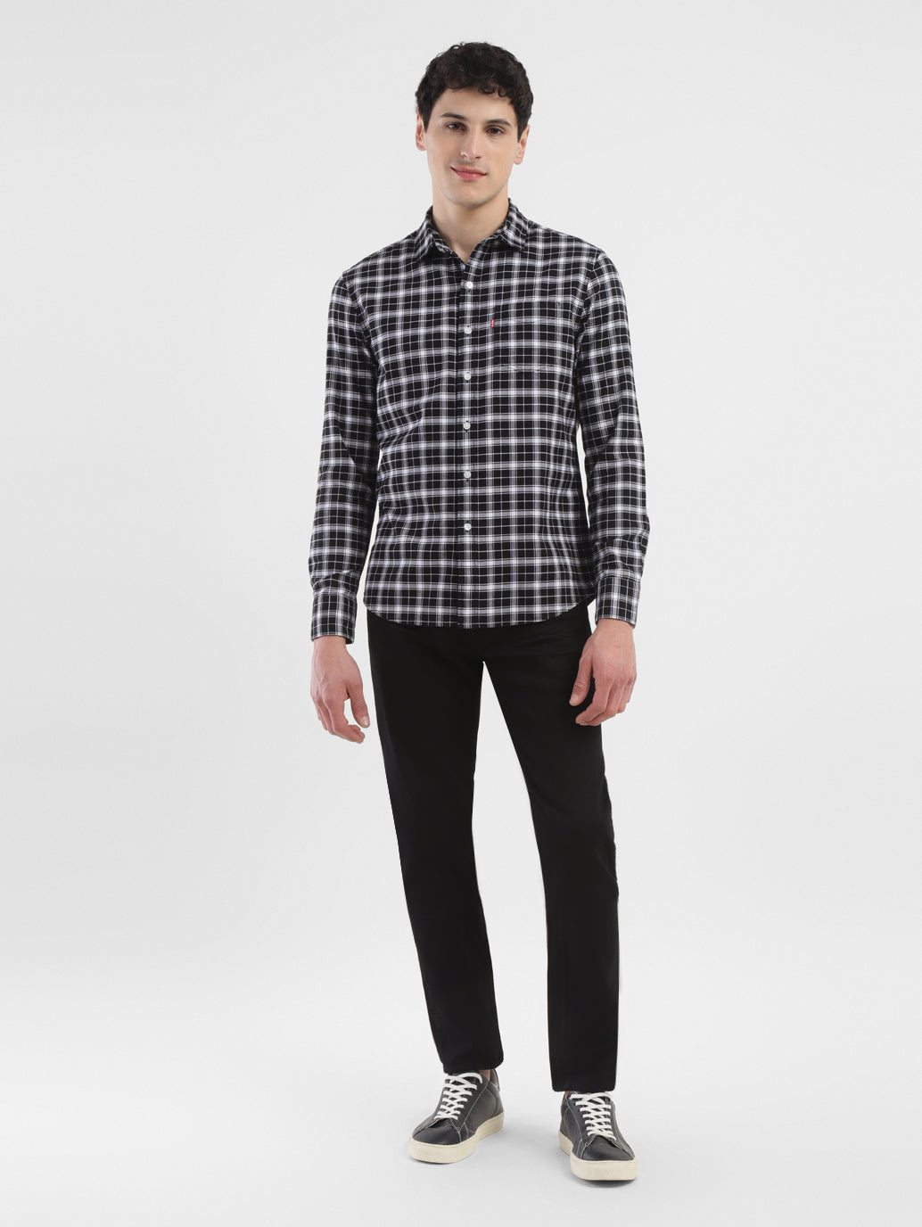 Men's Checkered Slim Fit Shirt