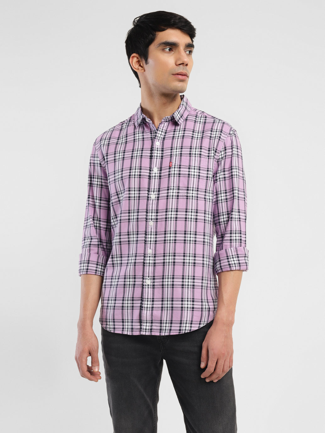Men's Checkered Slim Fit Shirt