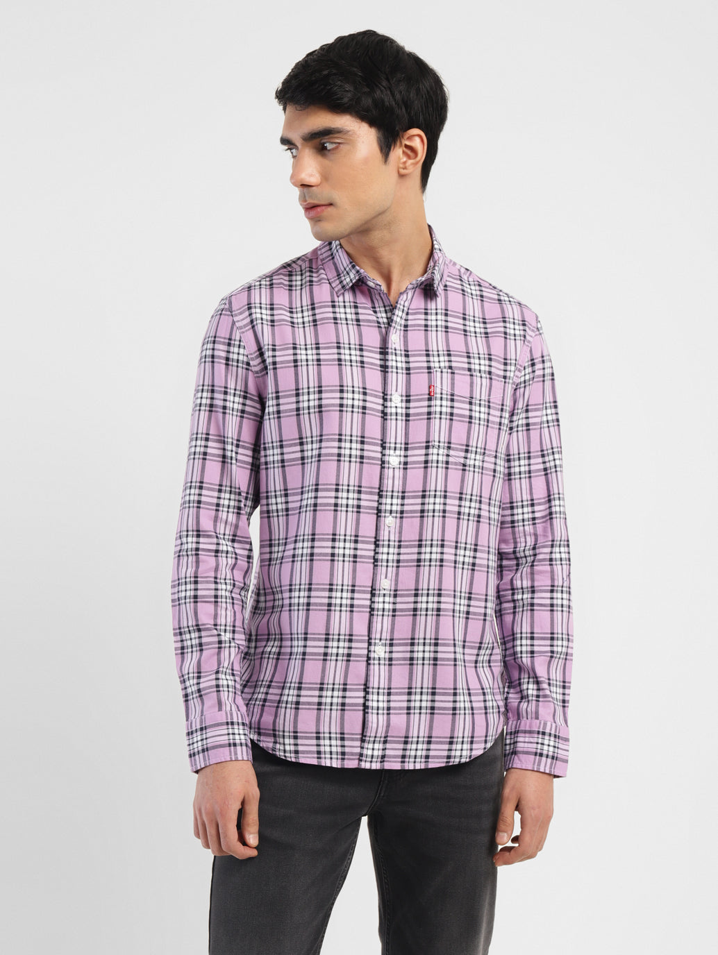 Men's Checkered Slim Fit Shirt