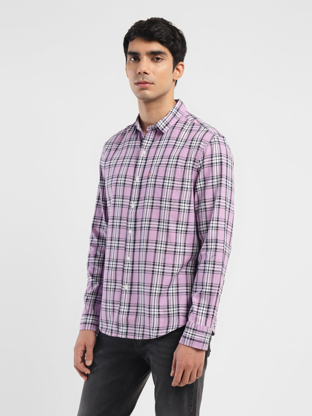 Men's Checkered Slim Fit Shirt