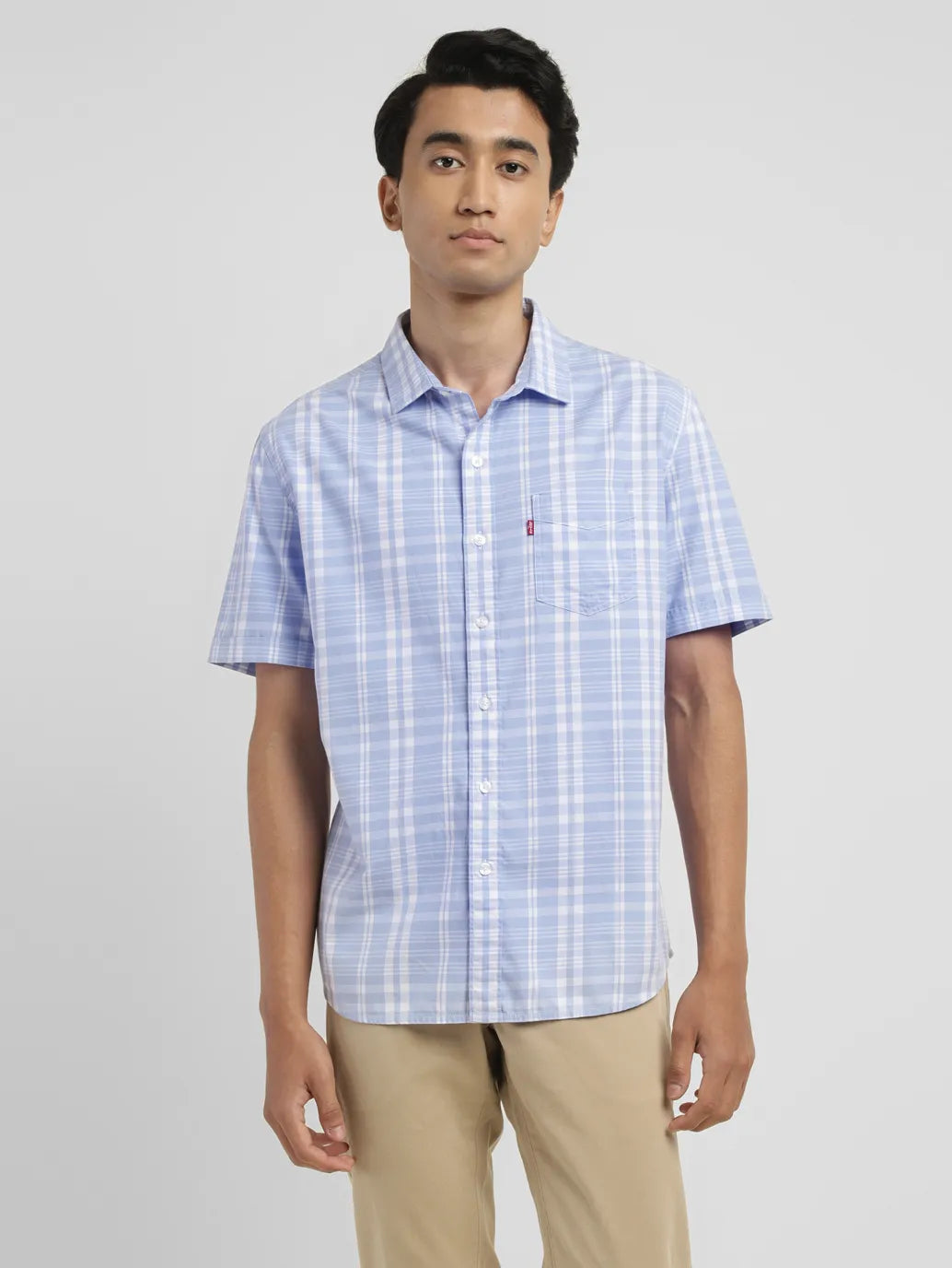 Men's Checkered Slim Fit Shirt