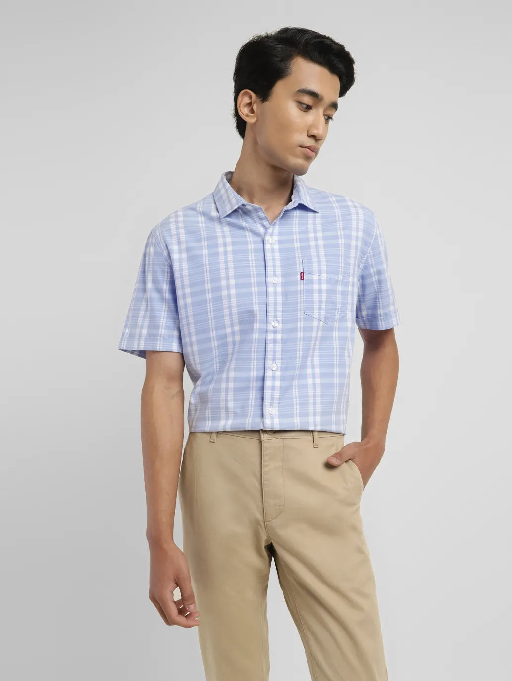 Men's Checkered Slim Fit Shirt