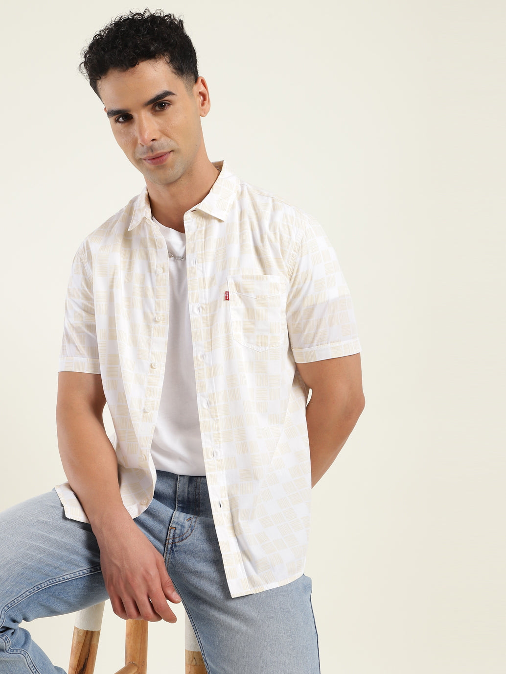 Men's All Over Printed Slim Fit Shirt