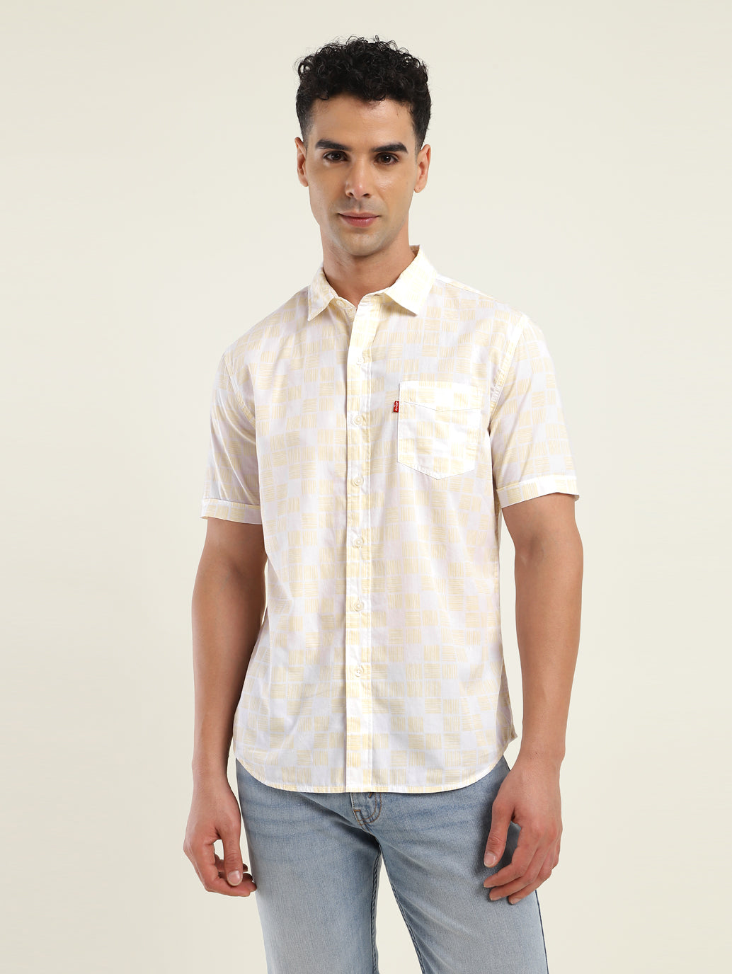 Men's All Over Printed Slim Fit Shirt