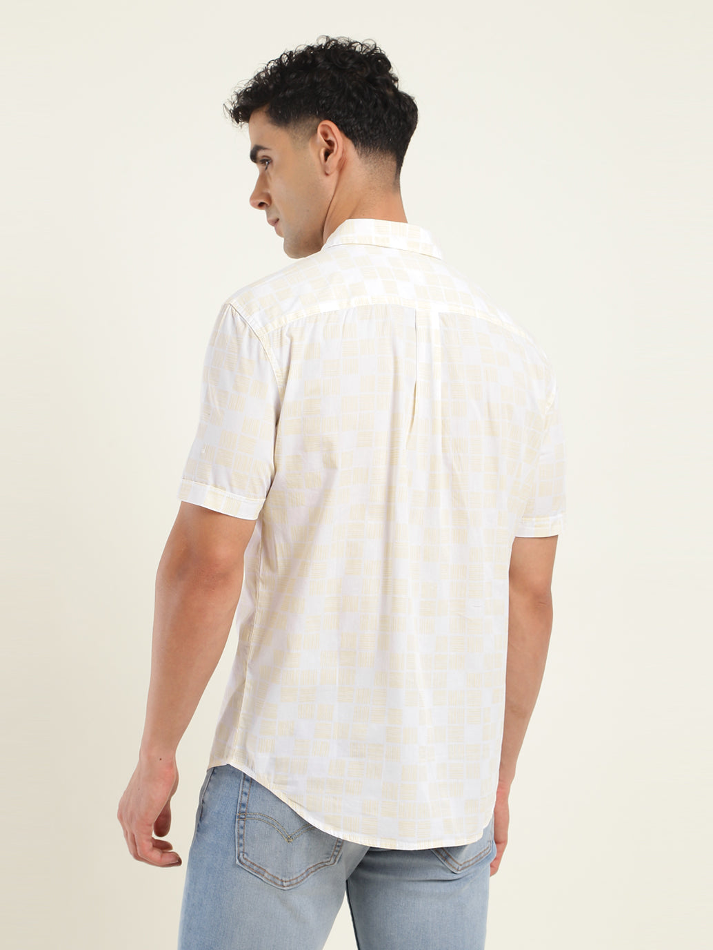 Men's All Over Printed Slim Fit Shirt