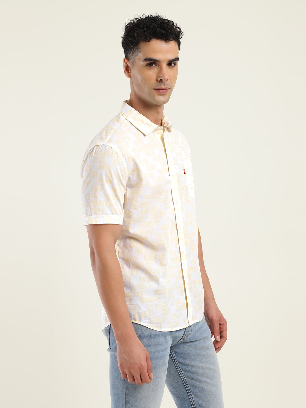 Men's All Over Printed Slim Fit Shirt