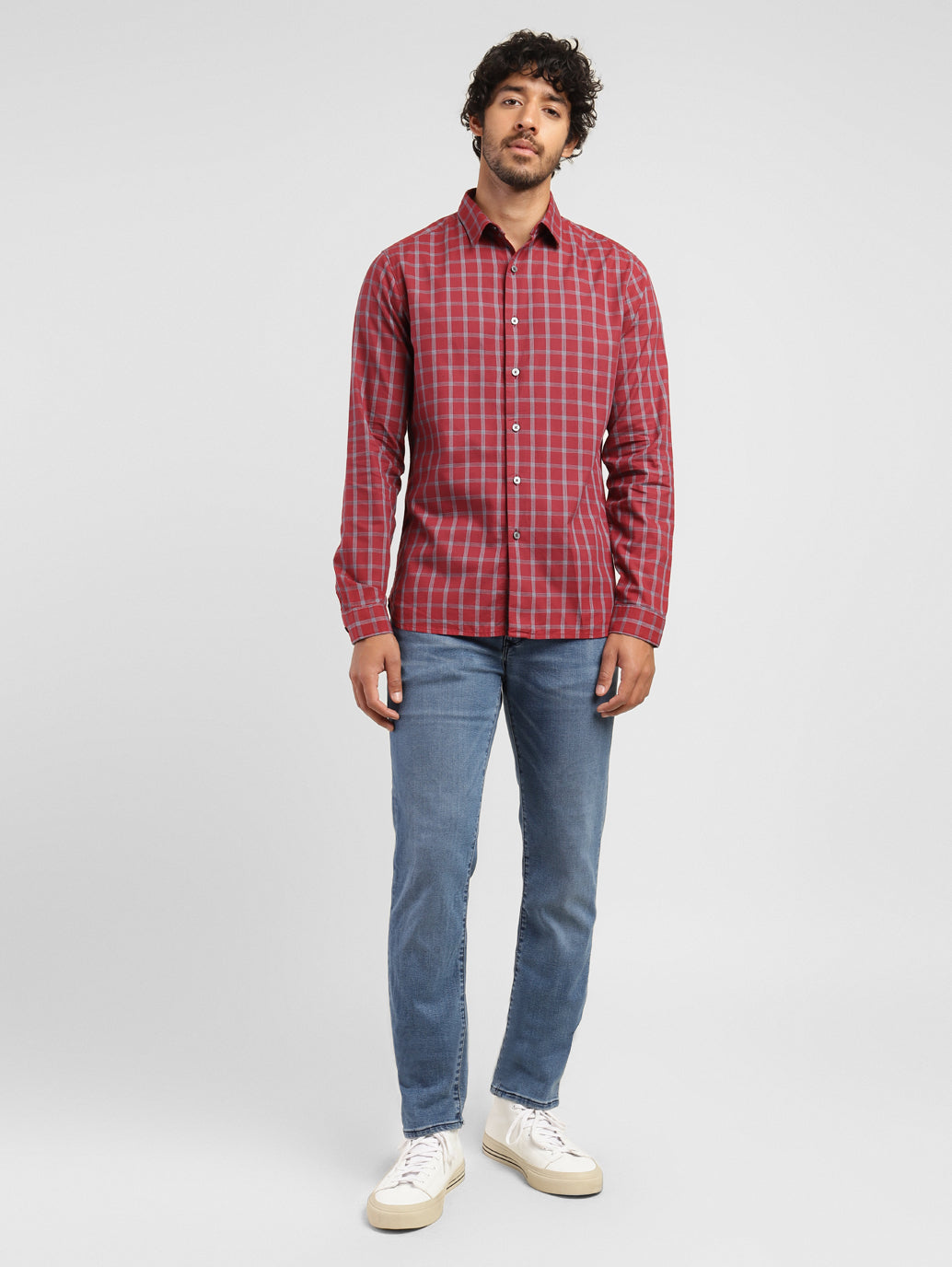 Men's Checkered Slim Fit Shirt