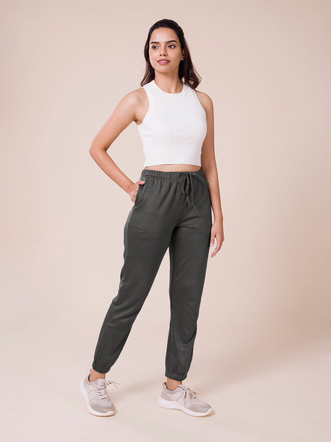 Silver Grey Fleece Ultra Warm Jogger