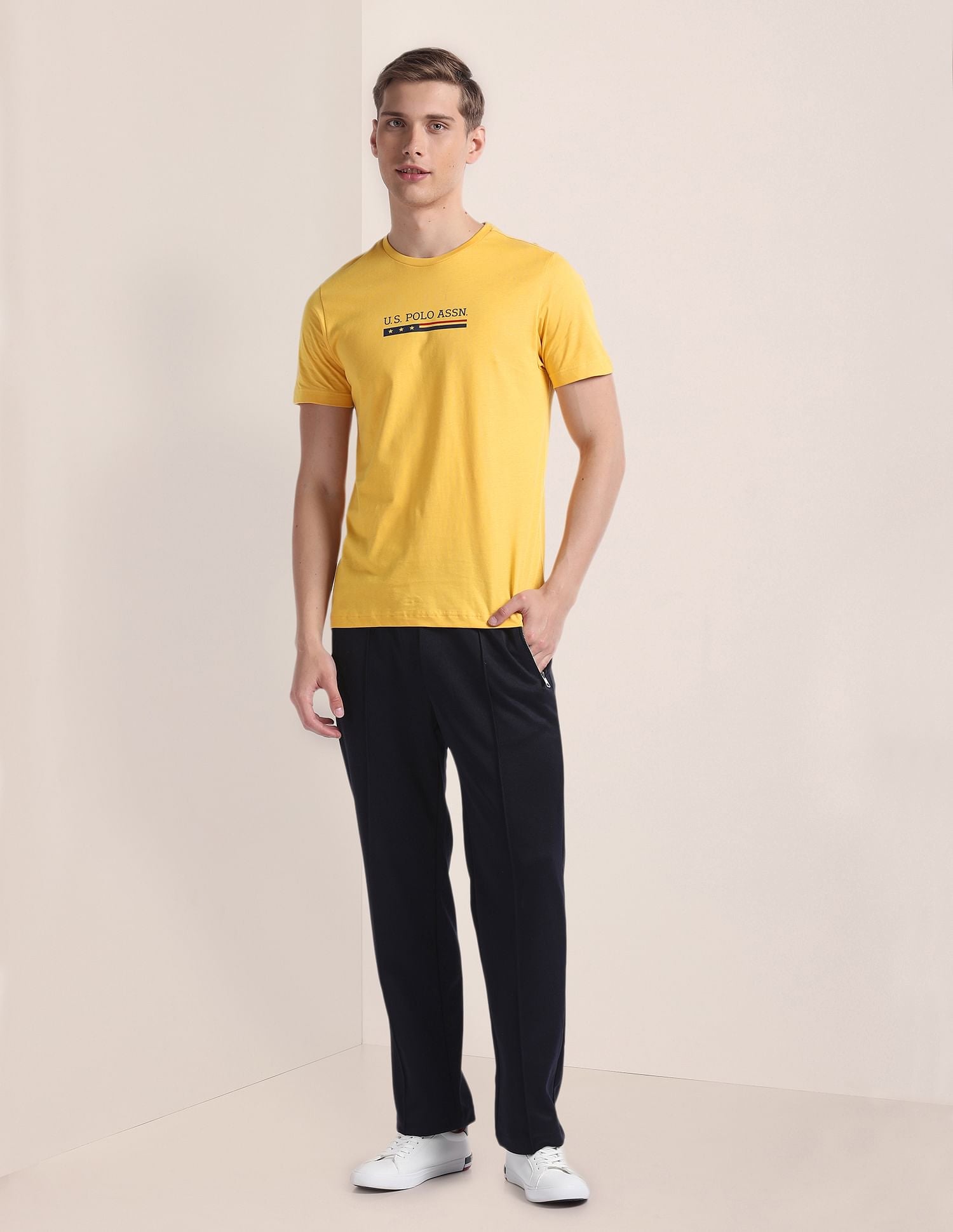 Crew Neck Brand Print LE001 Lounge T-Shirt - Pack Of 1
