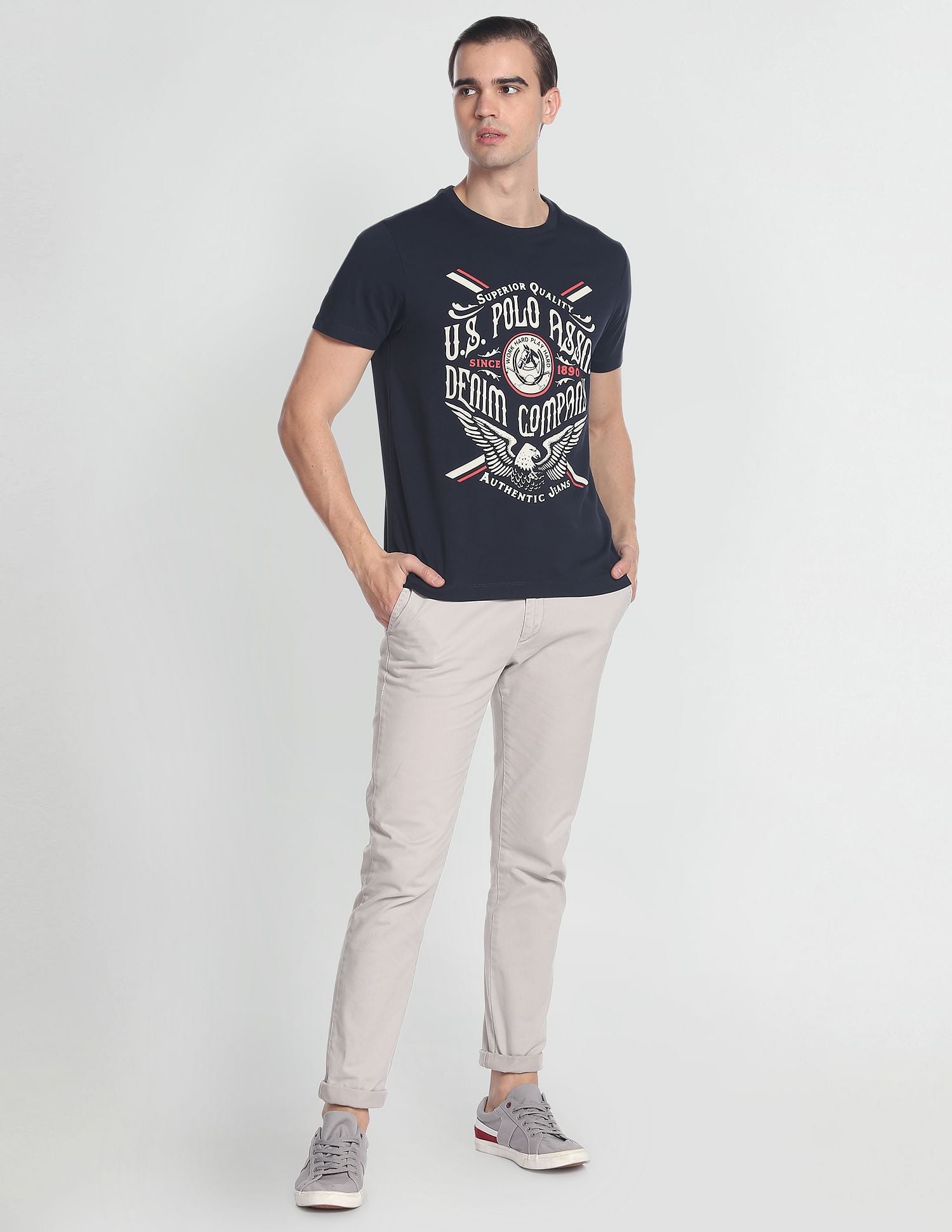 U.S. Polo Assn. Denim Co. Brand Print Slim Fit T-Shirt