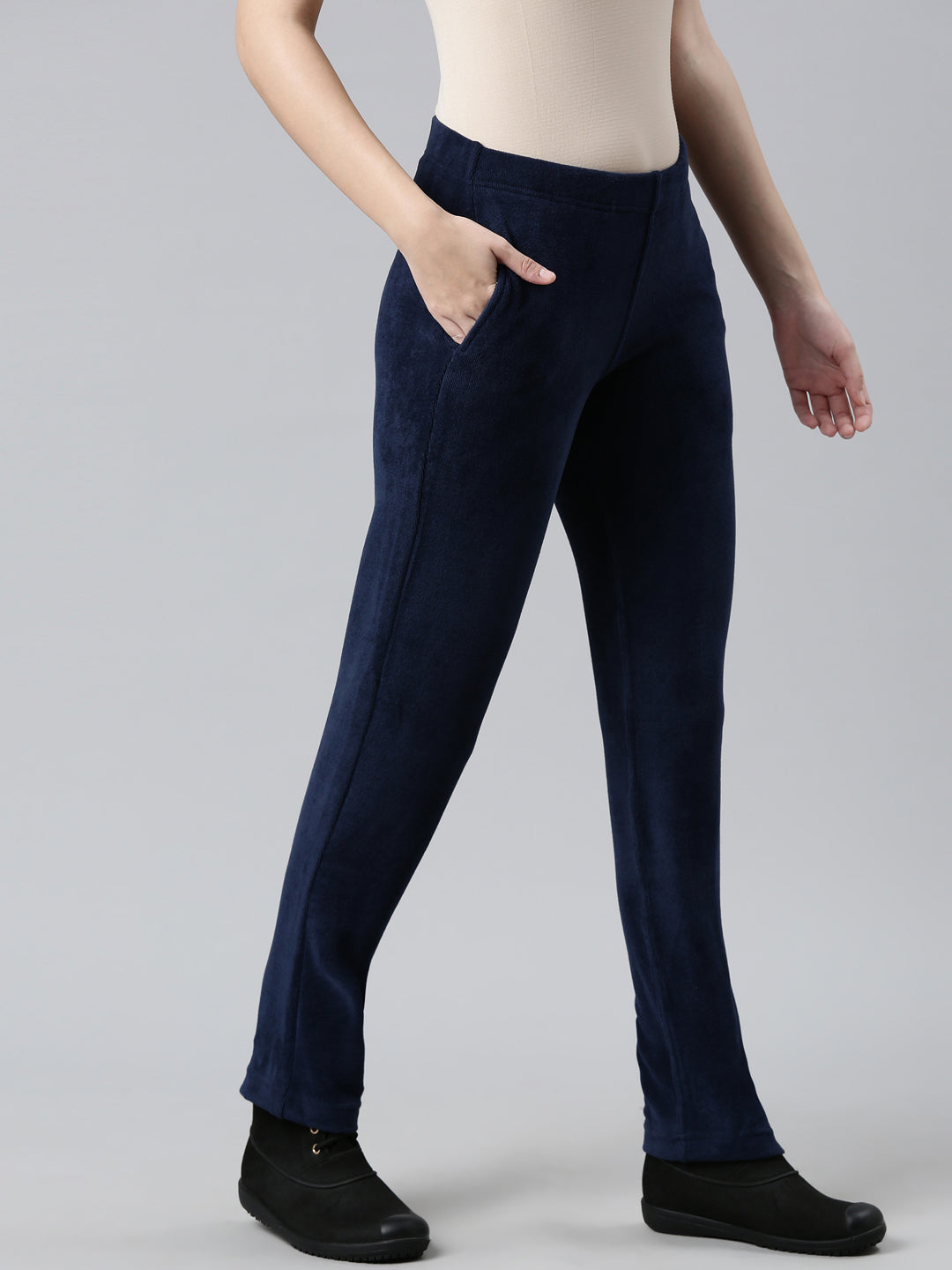 Navy Velour Ultra Warm Pants