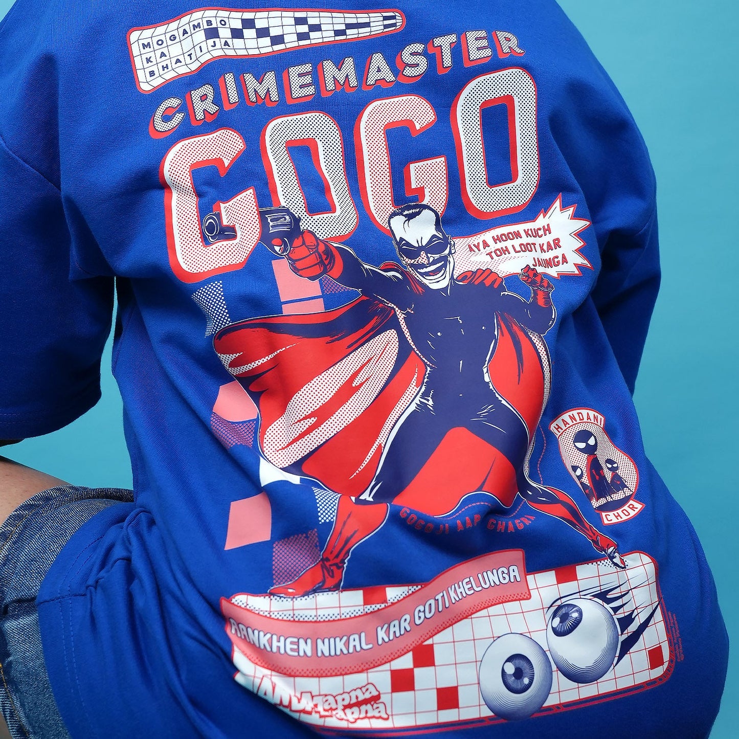 Andaz Apna Apna: Crime Master Gogo Oversized T-Shirt
