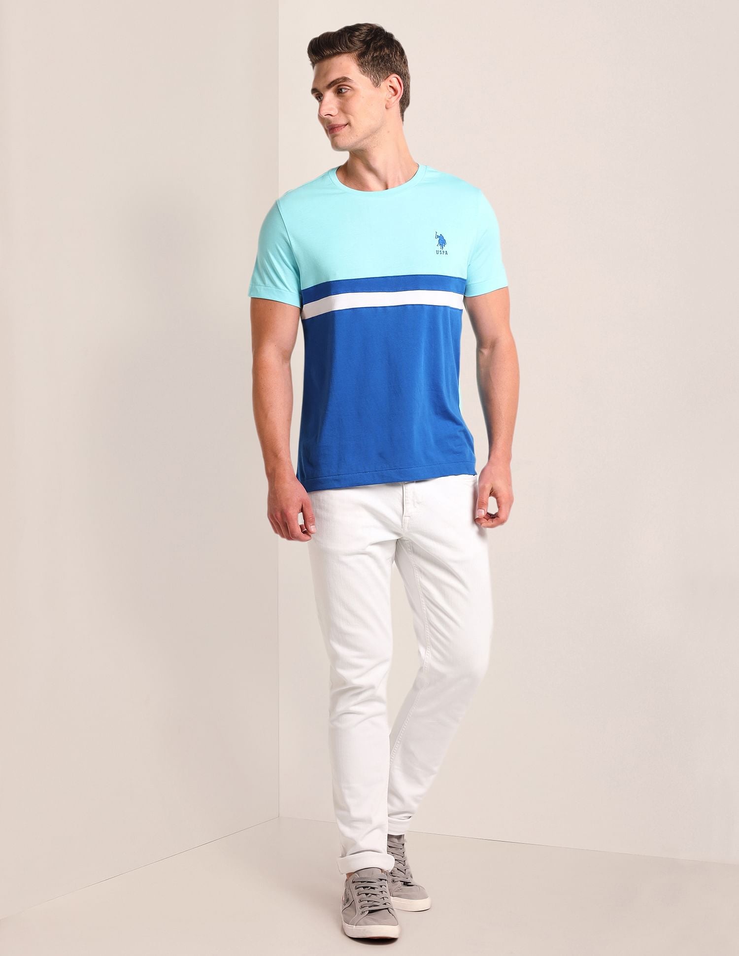 U.S. Polo Assn. Colour Block Slim Fit T-Shirt