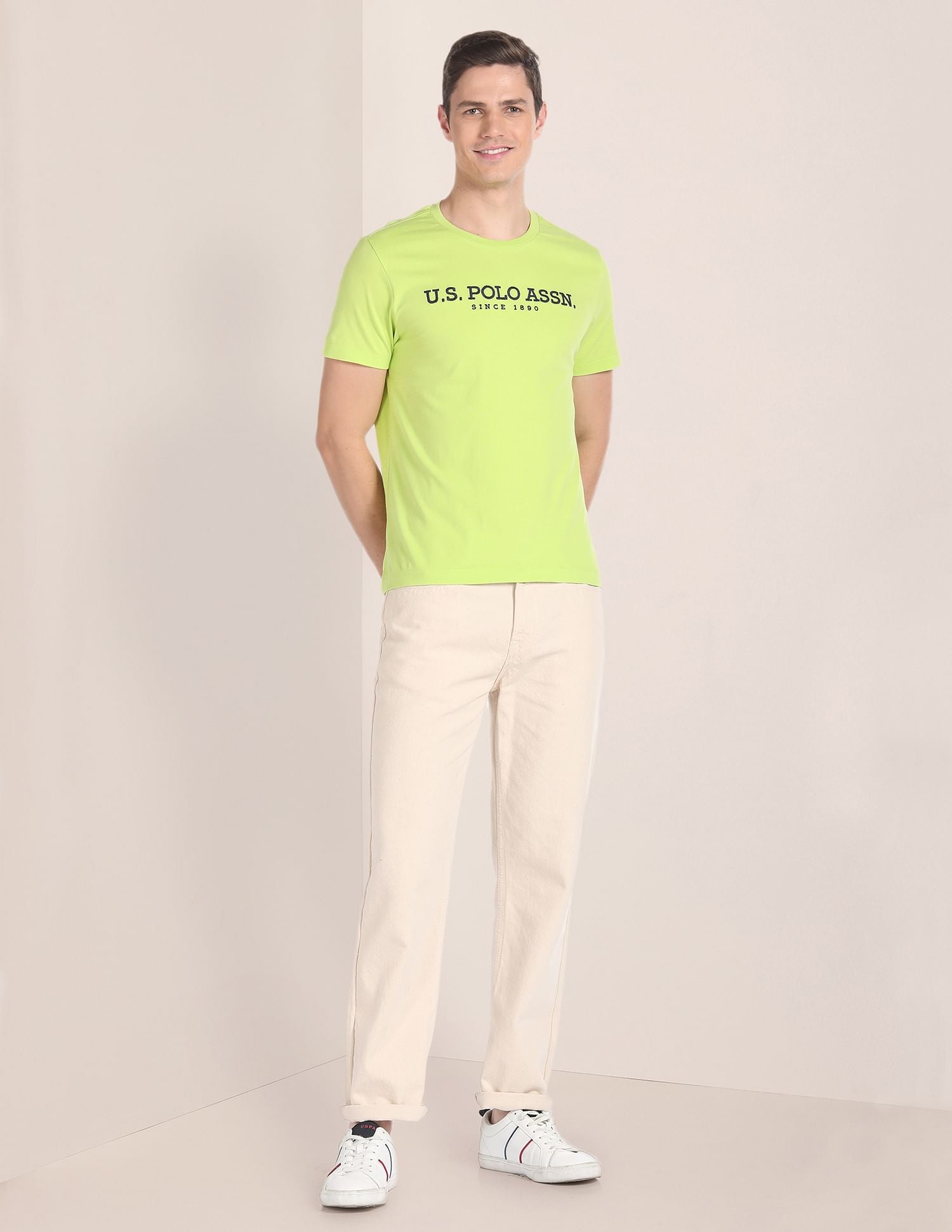 Brand Embroidered Cotton T-Shirt