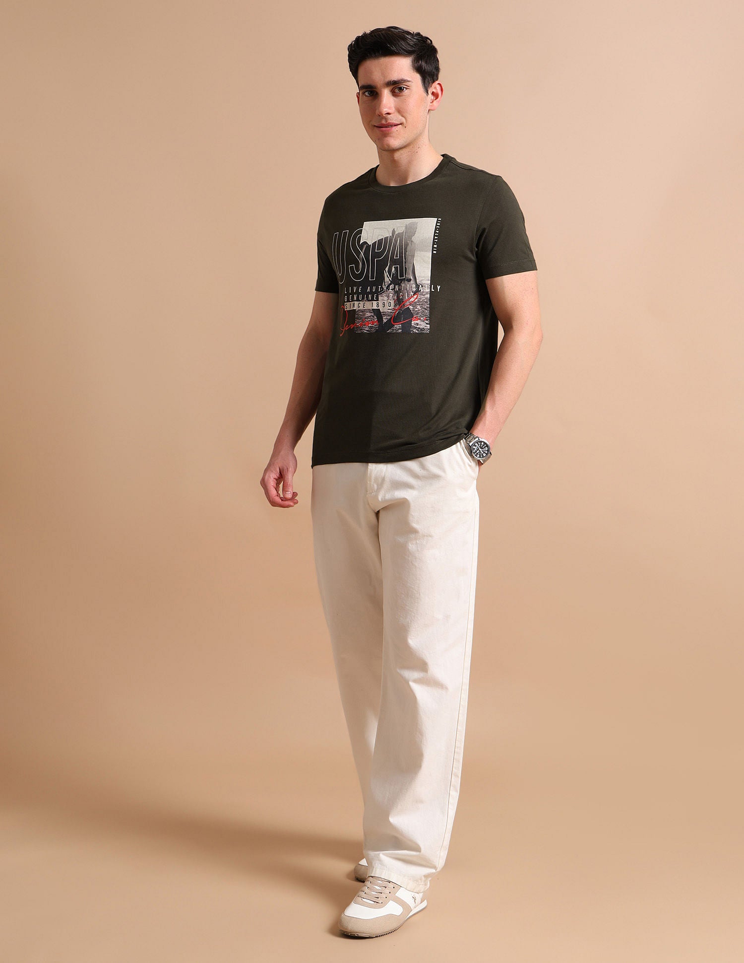 U.S. Polo Assn. Denim Co. Photo Print T-Shirt