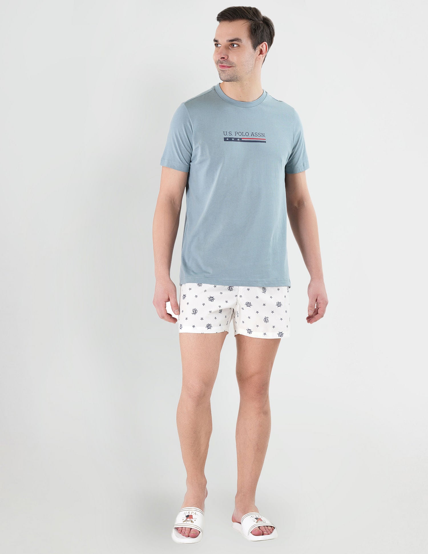 Crew Neck Brand Print LE001 Lounge T-Shirt - Pack Of 1