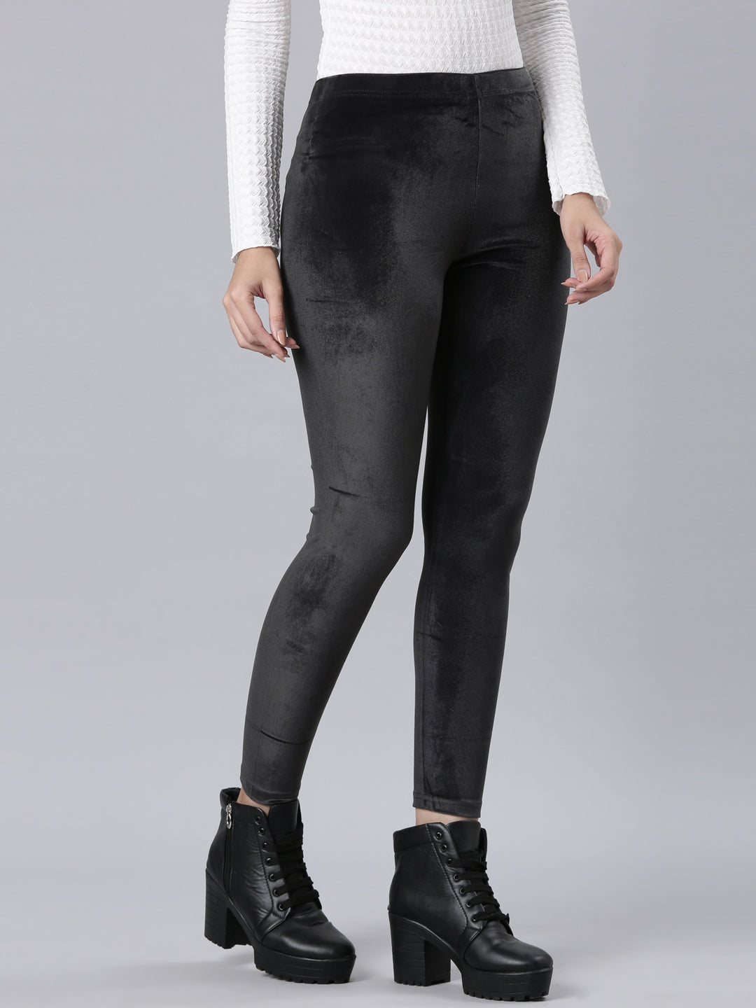 Black Velour Leggings