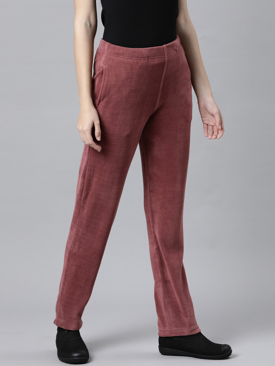 Light Wine Velour Ultra Warm Pants